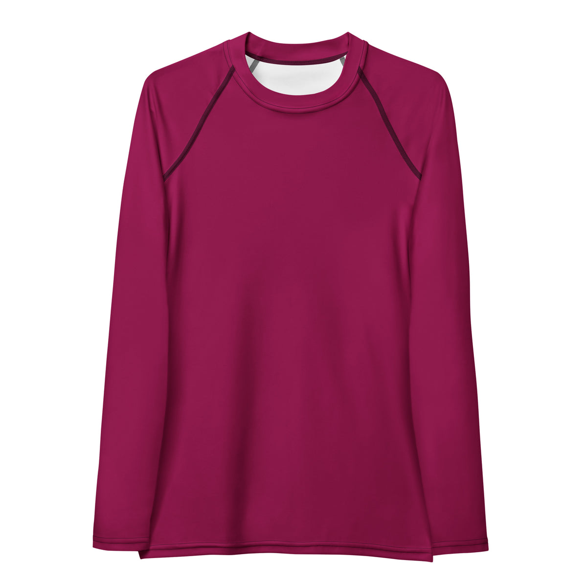 Women's Dark Magenta Long Sleeve Rash Guard Swim Shirt – Buttery Soft, Sun Safe UPF 50+ Protection, Quick Dry & 4-Way Stretch Comfort