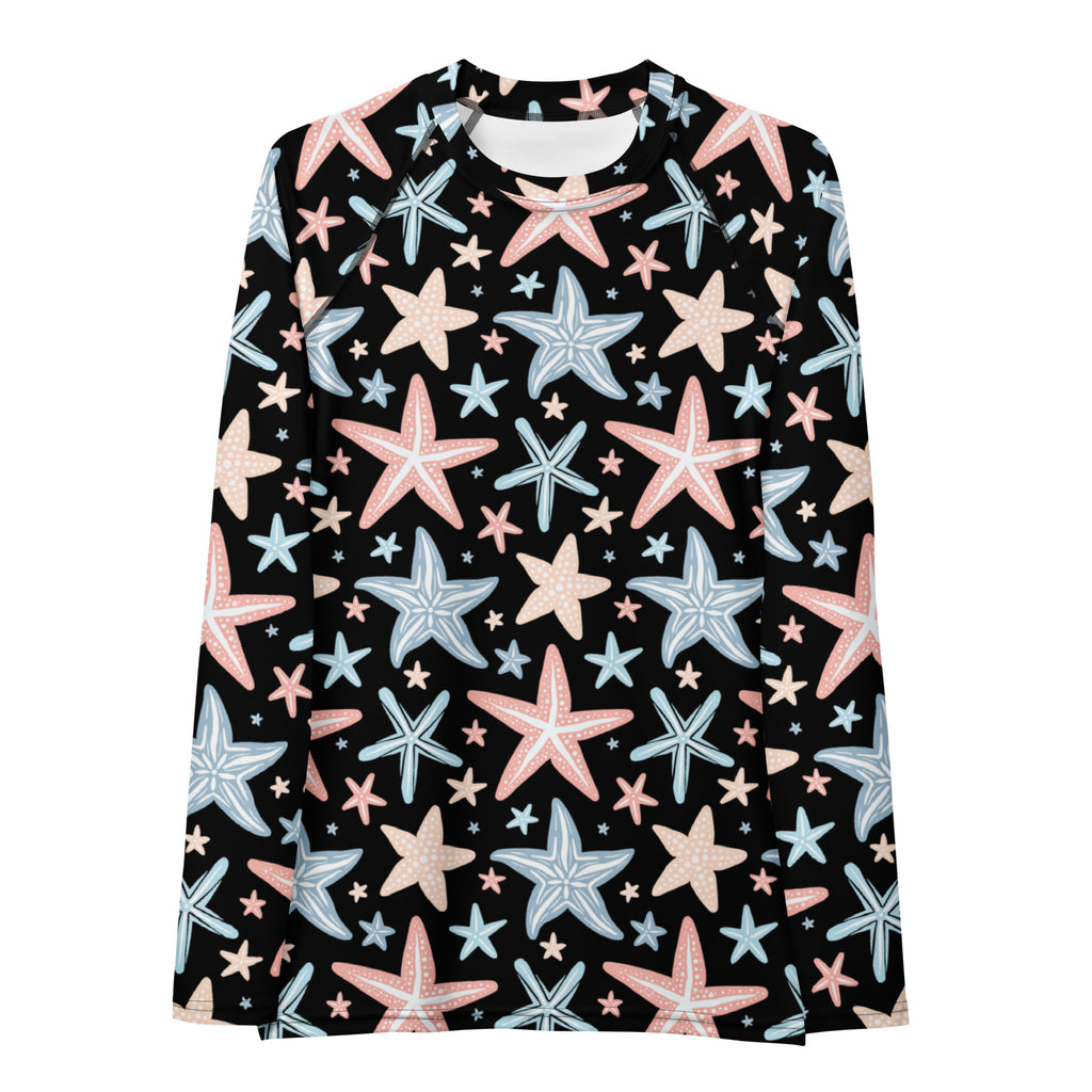 Women's Starfish Long Sleeve Rash Guard Swim Shirt – Buttery Soft, Sun Safe UPF 50+ Protection, Quick Dry & 4-Way Stretch Comfort