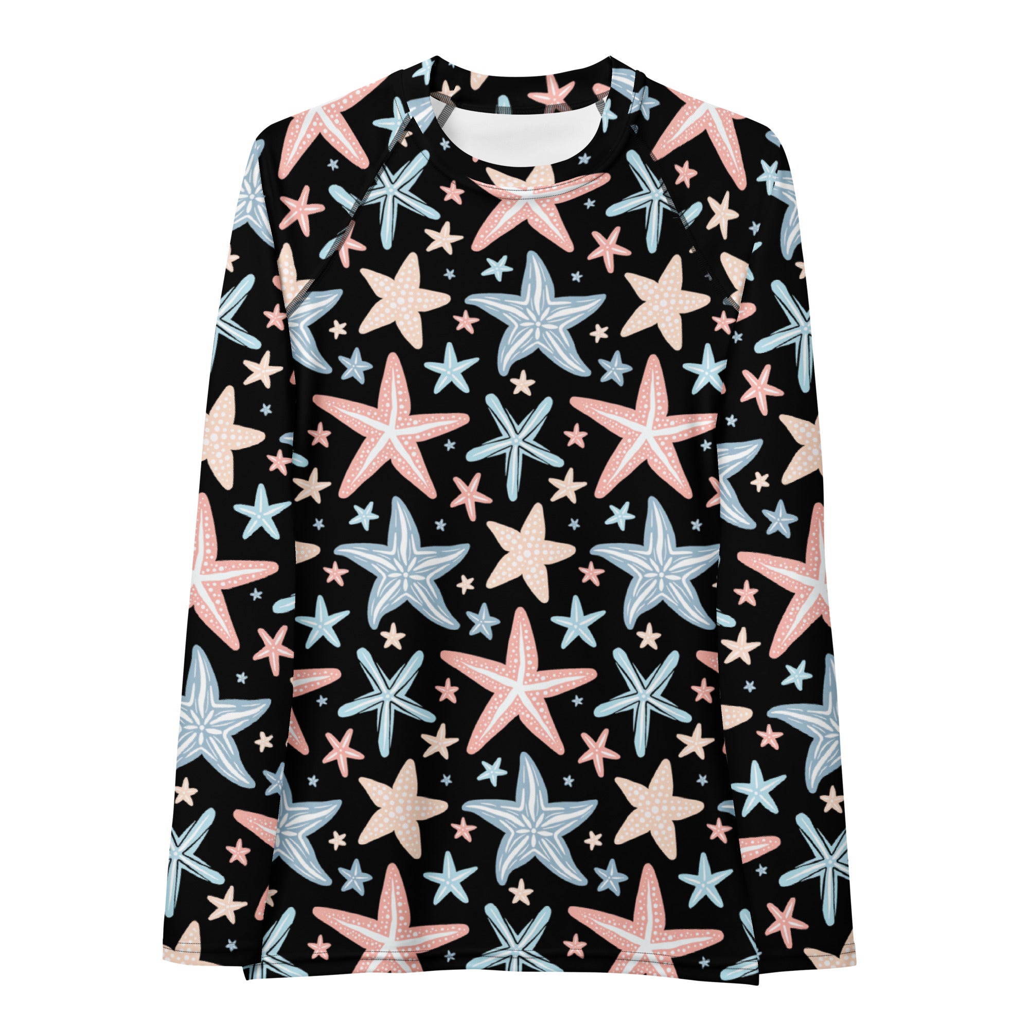 Women's Starfish Long Sleeve Rash Guard Swim Shirt – Buttery Soft, Sun Safe UPF 50+ Protection, Quick Dry & 4-Way Stretch Comfort