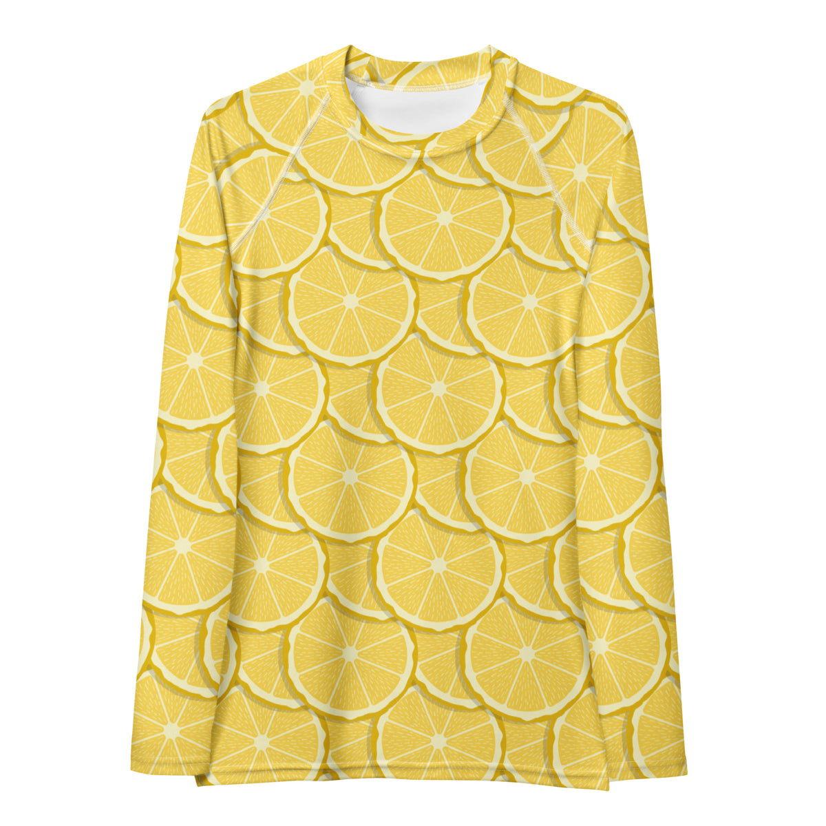 Women's Lemon Slice Long Sleeve Rash Guard Swim Shirt – Buttery Soft, Sun Safe UPF 50+ Protection, Quick Dry & 4-Way Stretch Comfort