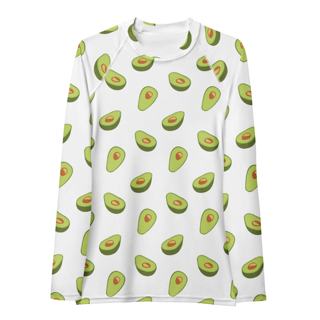 Women's Avocado Long Sleeve Rash Guard Swim Shirt – Buttery Soft, Sun Safe UPF 50+ Protection, Quick Dry & 4-Way Stretch Comfort