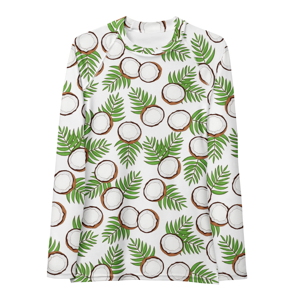 Women's Coconut Long Sleeve Rash Guard Swim Shirt – Buttery Soft, Sun Safe UPF 50+ Protection, Quick Dry & 4-Way Stretch Comfort