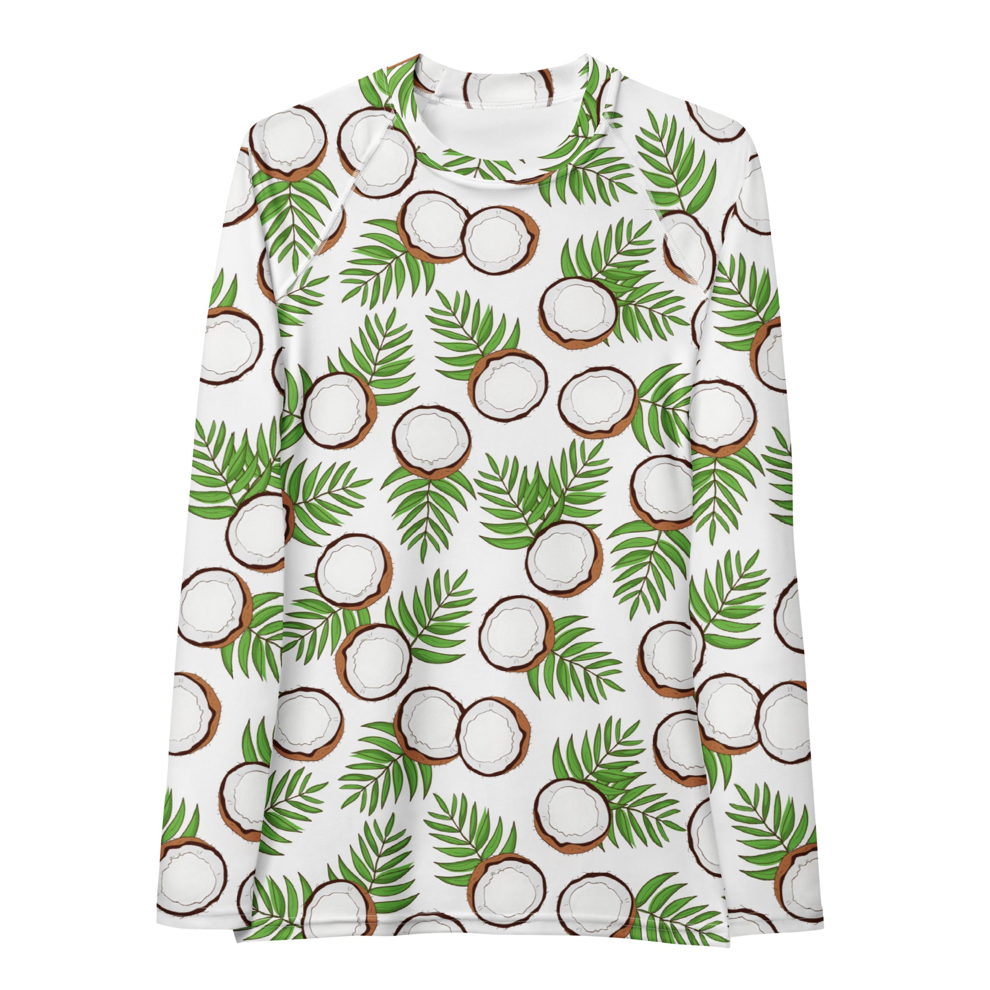 Women's Coconut Long Sleeve Rash Guard Swim Shirt – Buttery Soft, Sun Safe UPF 50+ Protection, Quick Dry & 4-Way Stretch Comfort