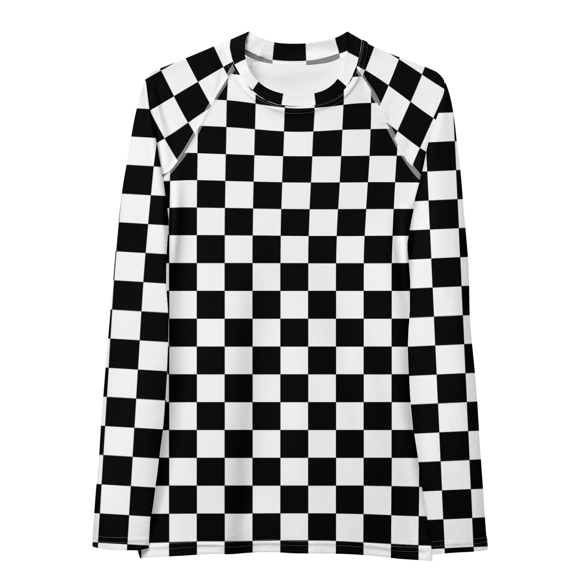 Women's Checkered Long Sleeve Rash Guard Swim Shirt – Buttery Soft, Sun Safe UPF 50+ Protection, Quick Dry & 4-Way Stretch Comfort