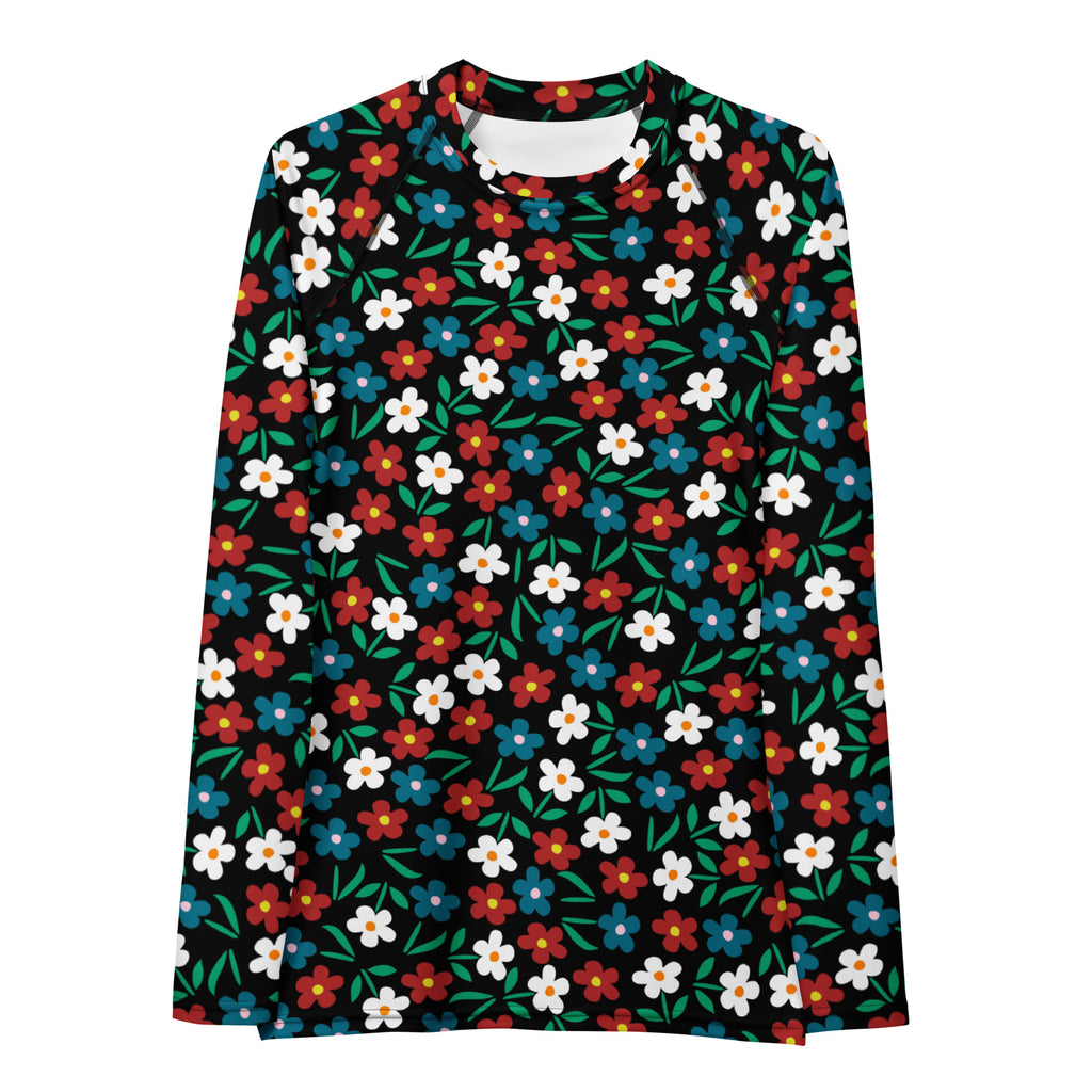 Women's Black Red & Teal Long Sleeve Rash Guard Swim Shirt – Buttery Soft, Sun Safe UPF 50+ Protection, Quick Dry & 4-Way Stretch Comfort
