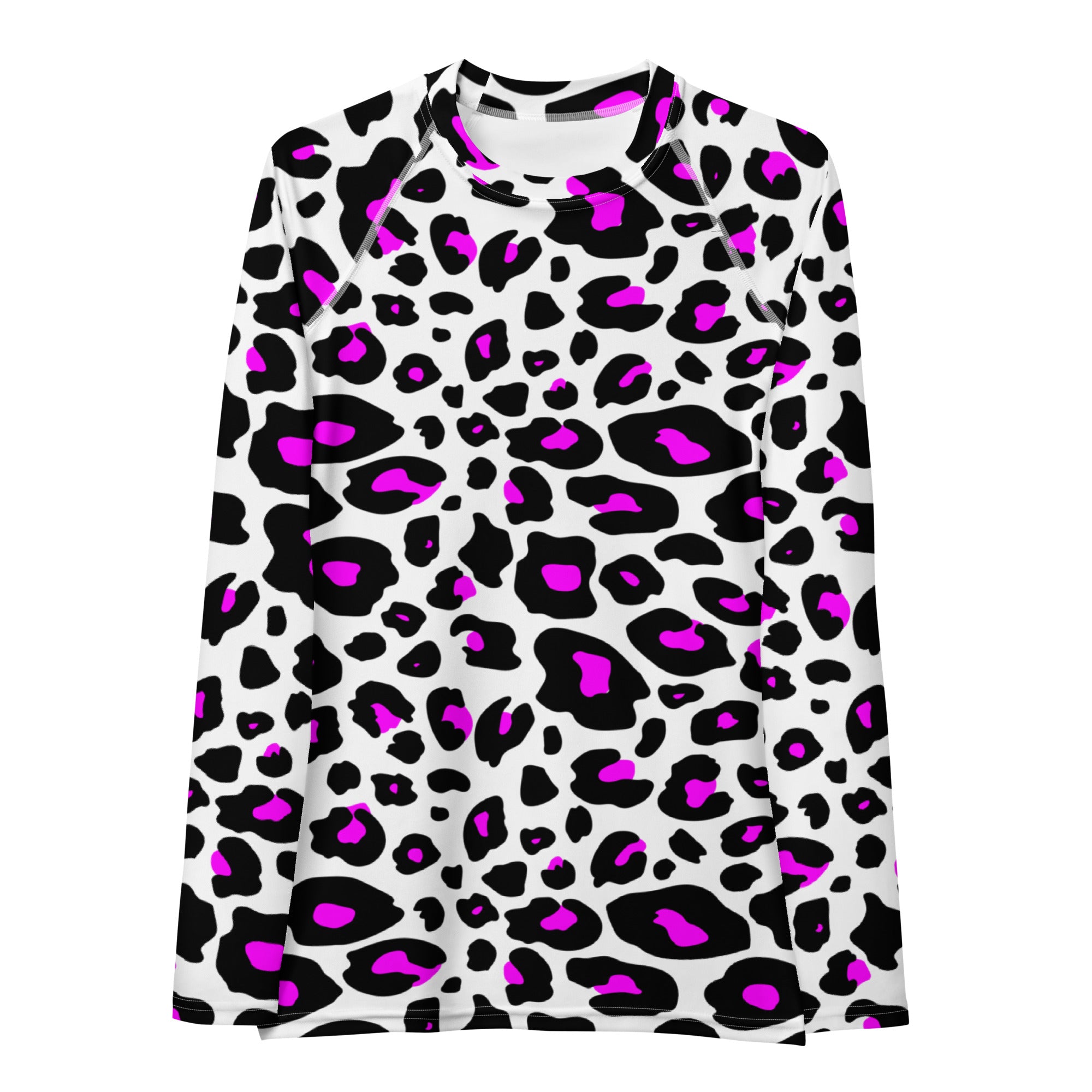 Women's Purple Leopard Long Sleeve Rash Guard Swim Shirt – Buttery Soft, Sun Safe UPF 50+ Protection, Quick Dry & 4-Way Stretch Comfort