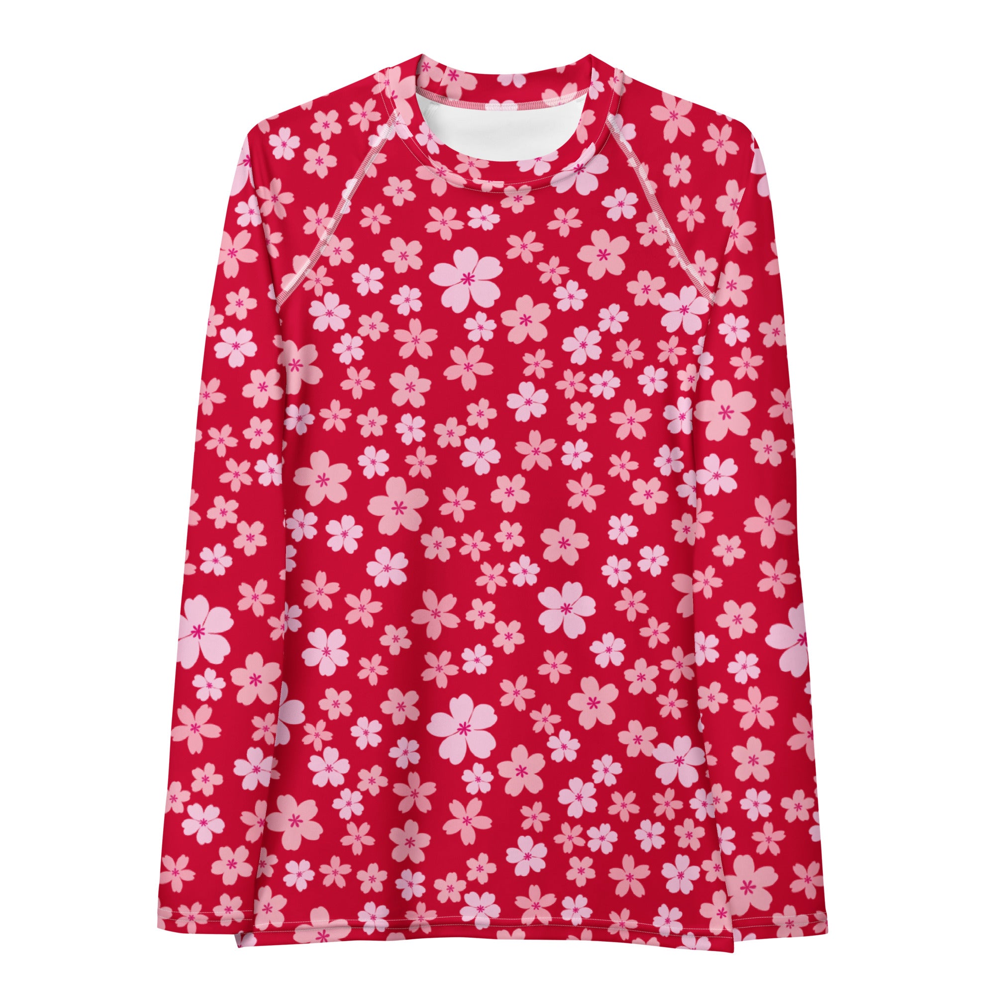 Women's Bright Pink Floral Long Sleeve Rash Guard Swim Shirt – Buttery Soft, Sun Safe UPF 50+ Protection, Quick Dry & 4-Way Stretch Comfort