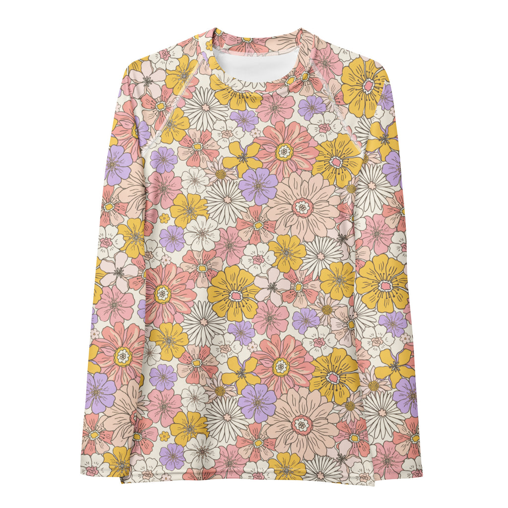 Women's Pink Yellow Purple Long Sleeve Rash Guard Swim Shirt – Buttery Soft, Sun Safe UPF 50+ Protection, Quick Dry & 4-Way Stretch Comfort