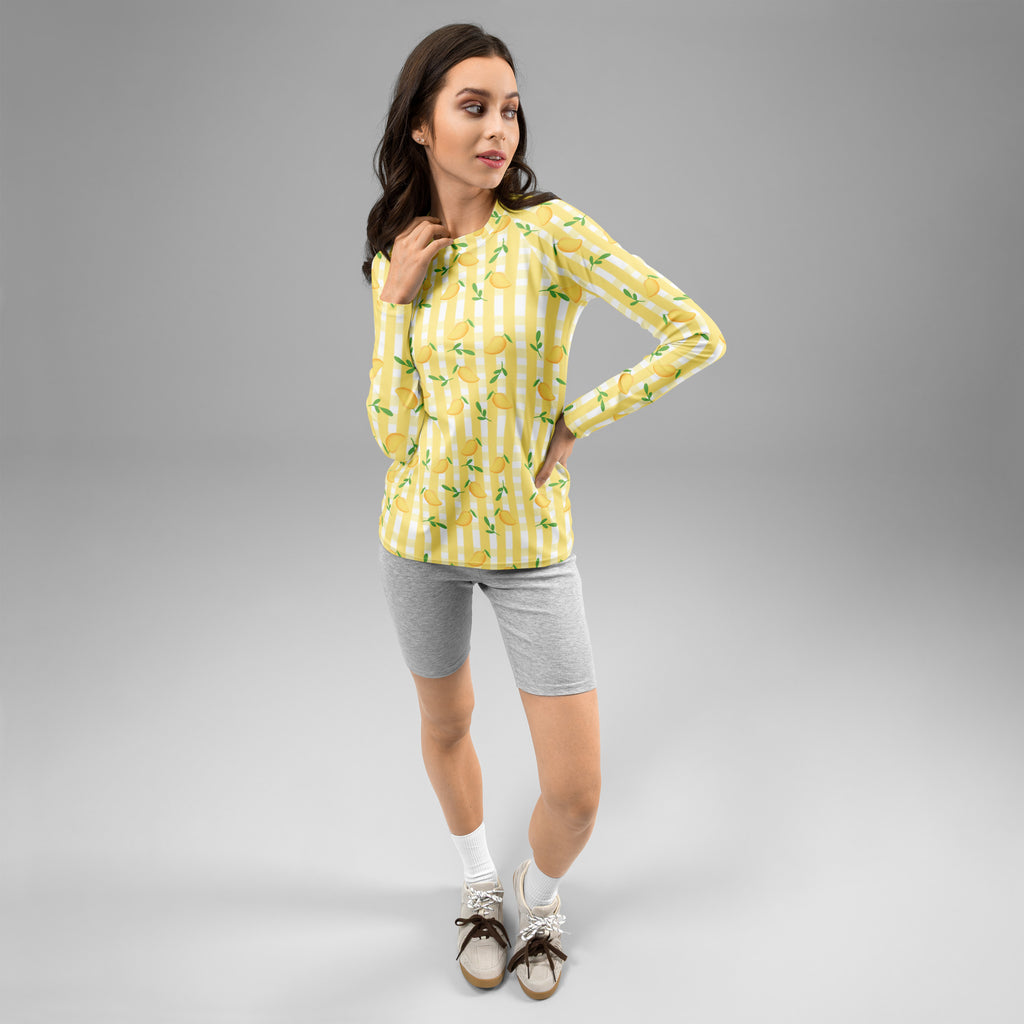 Women's Mango Long Sleeve Rash Guard Swim Shirt – Buttery Soft, Sun Safe UPF 50+ Protection, Quick Dry & 4-Way Stretch Comfort