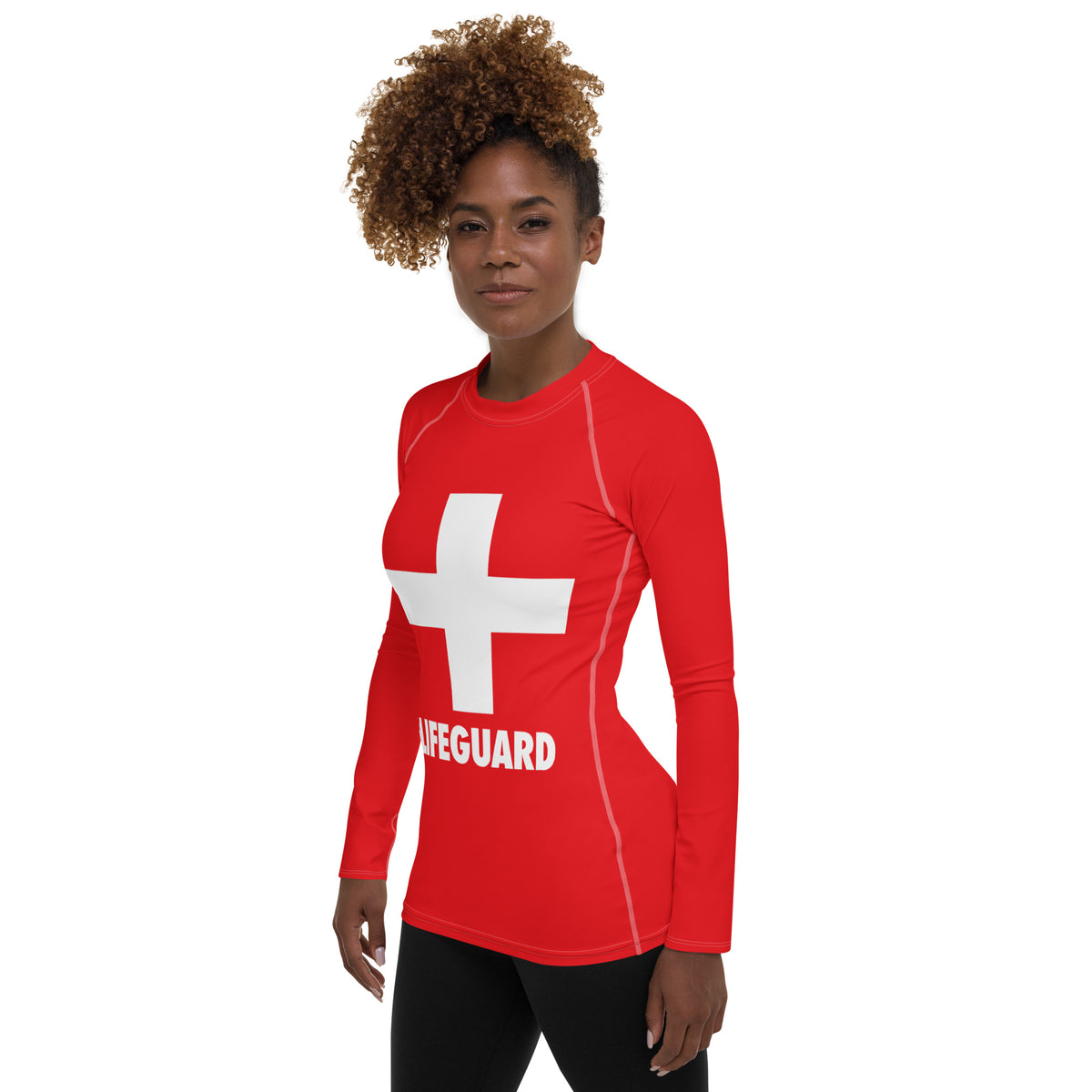 Women's Lifeguard Long Sleeve Rash Guard Swim Shirt – Buttery Soft, Sun Safe UPF 50+ Protection, Quick Dry & 4-Way Stretch Comfort