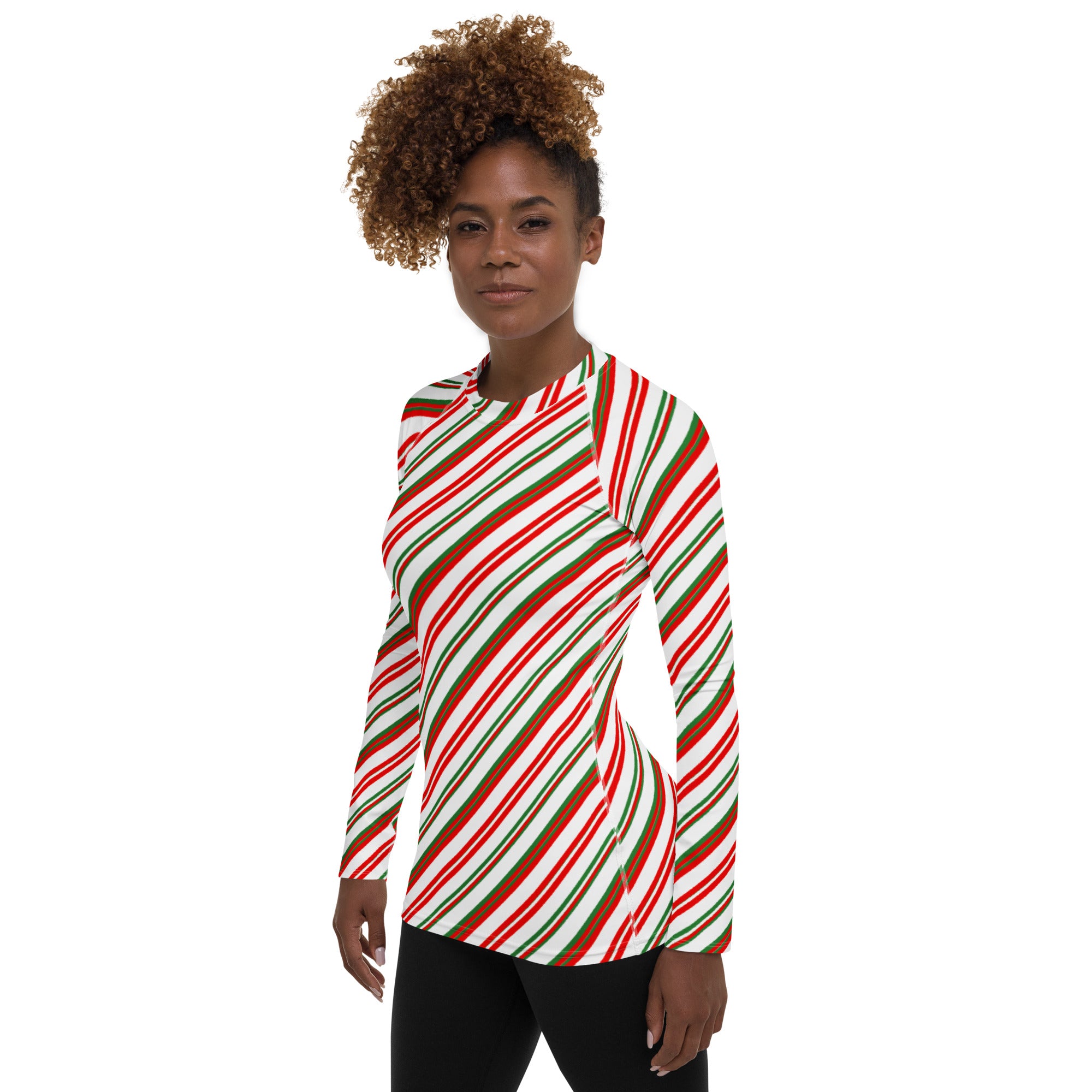 Women's Peppermint Long Sleeve Rash Guard Swim Shirt – Buttery Soft, Sun Safe UPF 50+ Protection, Quick Dry & 4-Way Stretch Comfort