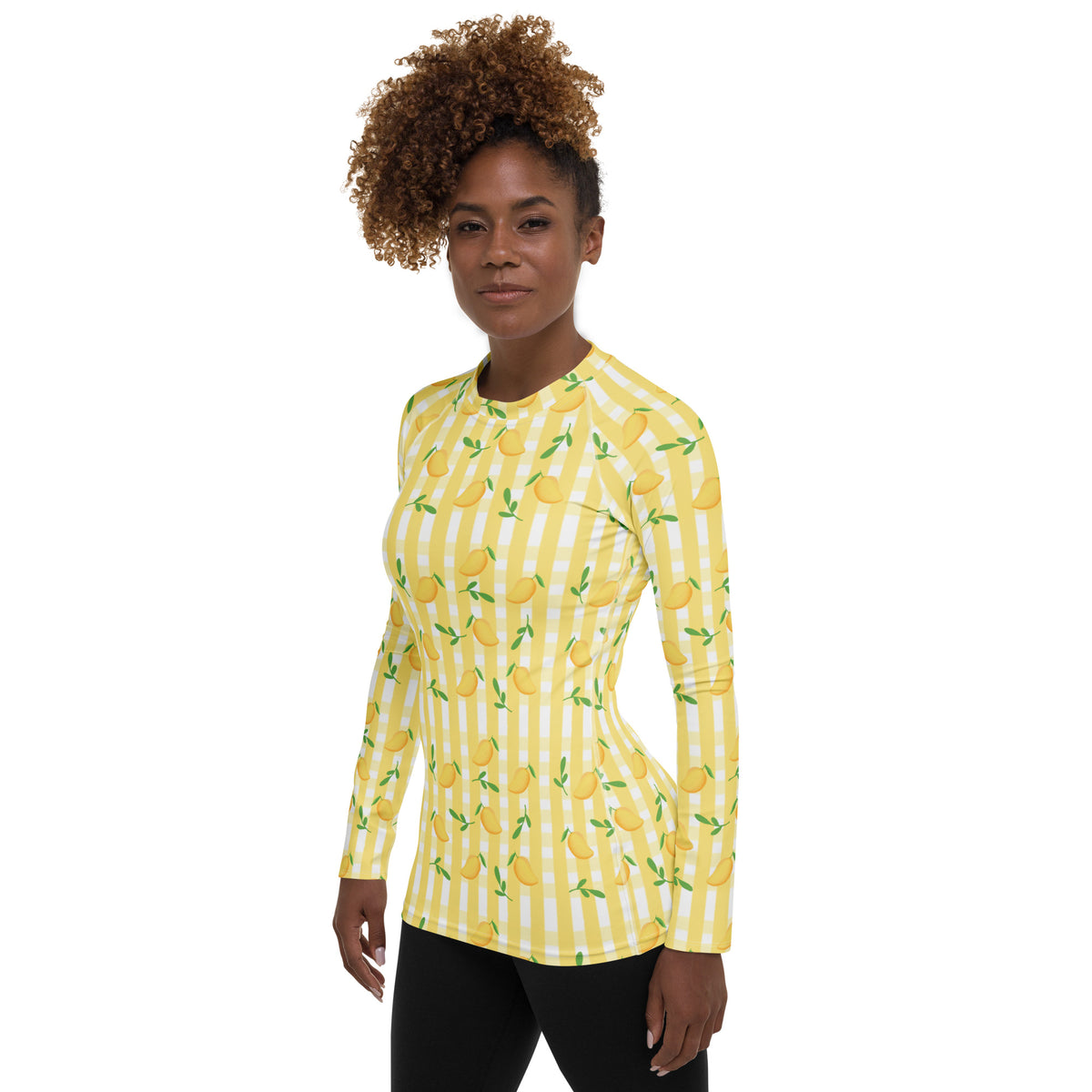 Women's Mango Long Sleeve Rash Guard Swim Shirt – Buttery Soft, Sun Safe UPF 50+ Protection, Quick Dry & 4-Way Stretch Comfort