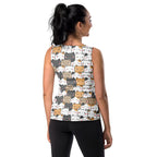 Women's Kawaii Cat Tank Top - Quick Drying, Buttery Soft Fabric With UPF 50+