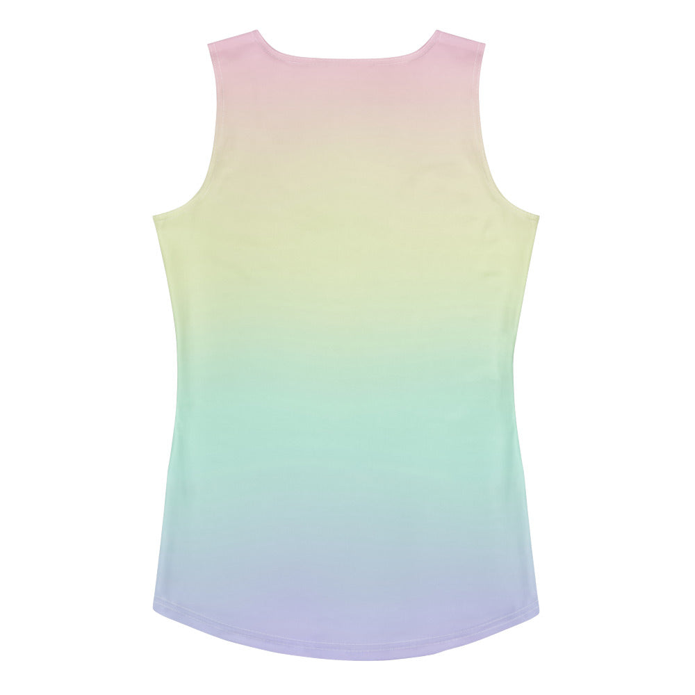 Women's Pastel Rainbow Tank Top - Quick Drying, Buttery Soft Fabric With UPF 50+
