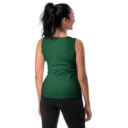 Women's Dark Green Tank Top - Quick Drying, Buttery Soft Fabric With UPF 50+