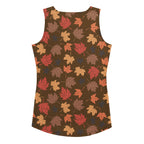 Women's Autumn Leaves Tank Top - Quick Drying, Buttery Soft Fabric With UPF 50+