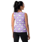 Women's Purple Pug Tank Top - Quick Drying, Buttery Soft Fabric With UPF 50+
