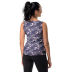 Women's Purple Floral Tank Top - Quick Drying, Buttery Soft Fabric With UPF 50+