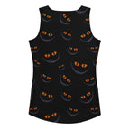 Women's Halloween Cat Eyes Tank Top - Quick Drying, Buttery Soft Fabric With UPF 50+