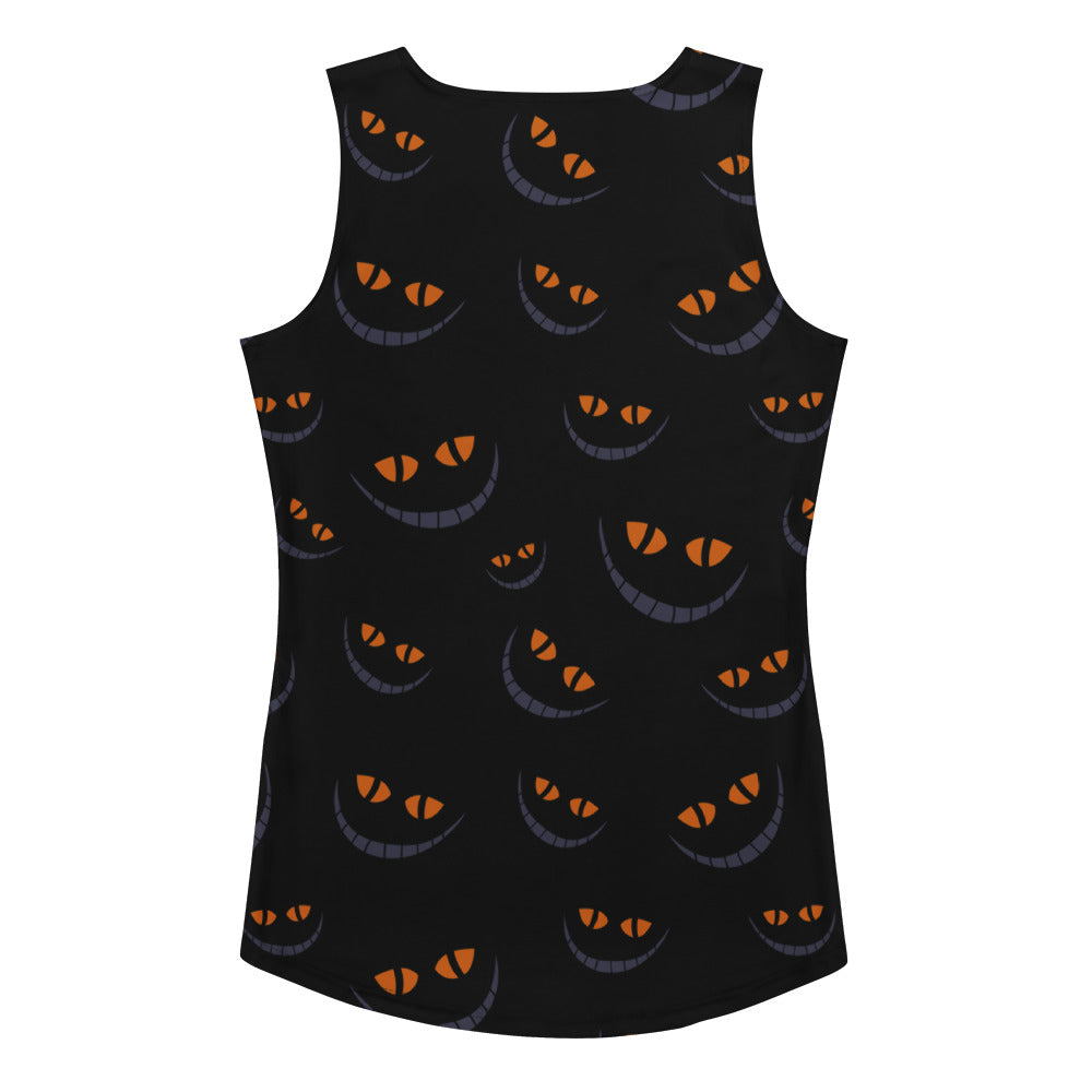 Women's Halloween Cat Eyes Tank Top - Quick Drying, Buttery Soft Fabric With UPF 50+