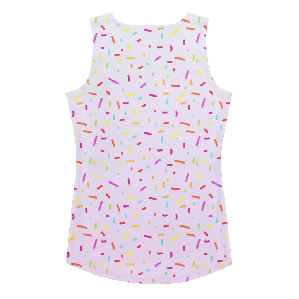 Women's Colorful Sprinkles Tank Top - Quick Drying, Buttery Soft Fabric With UPF 50+