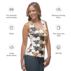 Women's Kawaii Cat Tank Top - Quick Drying, Buttery Soft Fabric With UPF 50+