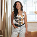 Women's Kawaii Cat Tank Top - Quick Drying, Buttery Soft Fabric With UPF 50+