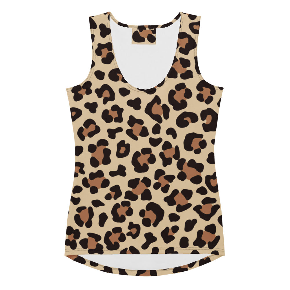Women's Leopard Print Tank Top - Quick Drying, Buttery Soft Fabric With UPF 50+
