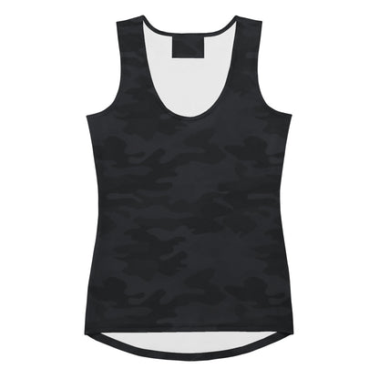 Women's Black Camouflage Tank Top - Quick Drying, Buttery Soft Fabric With UPF 50+