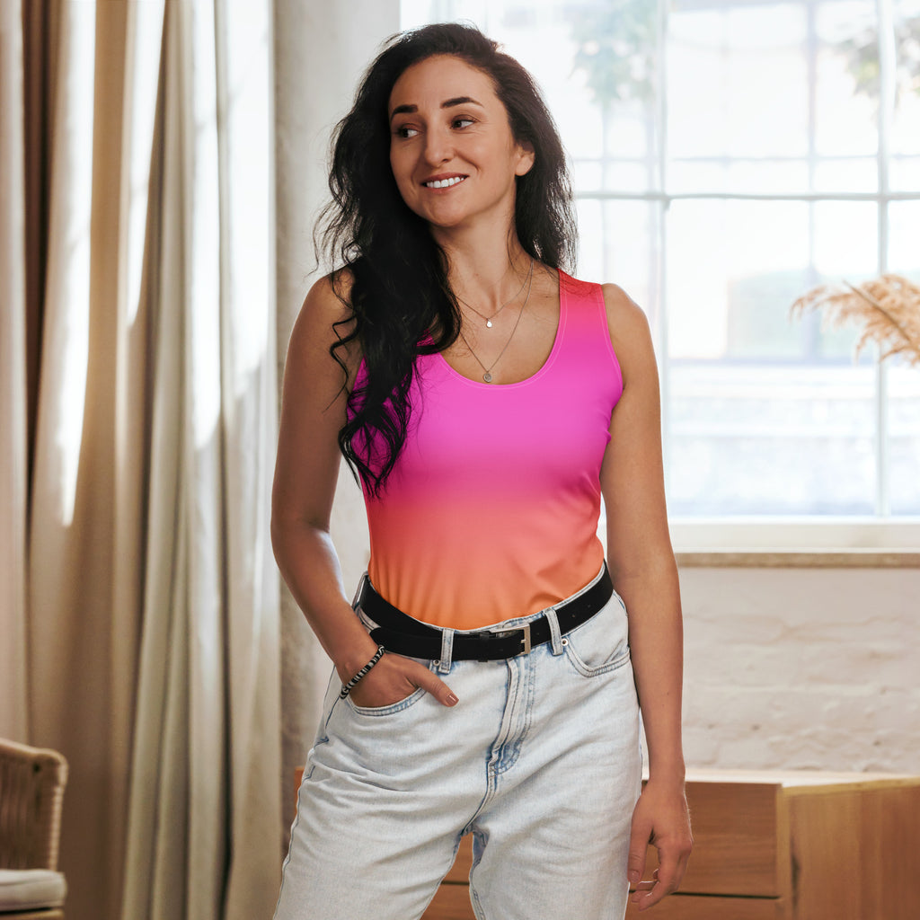 Women's Sunset Ombre Tank Top - Quick Drying, Buttery Soft Fabric With UPF 50+