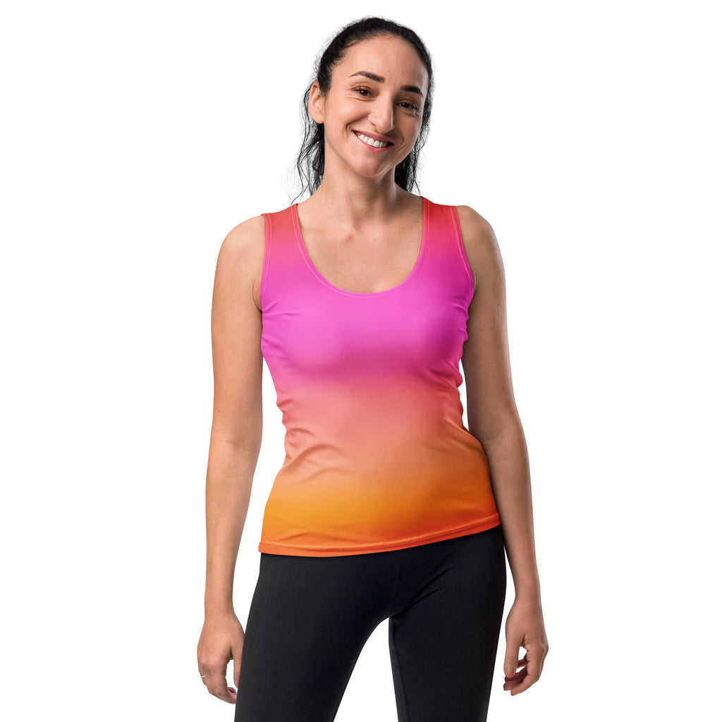 Women's Sunset Ombre Tank Top - Quick Drying, Buttery Soft Fabric With UPF 50+