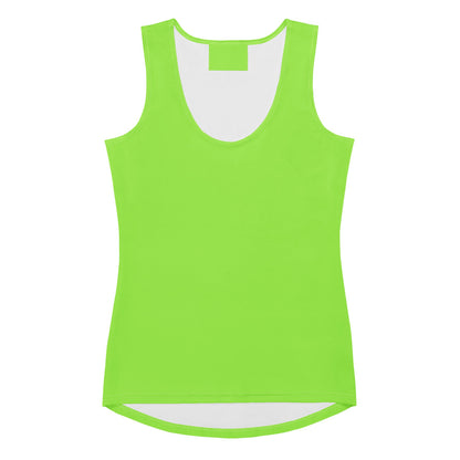 Women's Lime Green Tank Top - Quick Drying, Buttery Soft Fabric With UPF 50+