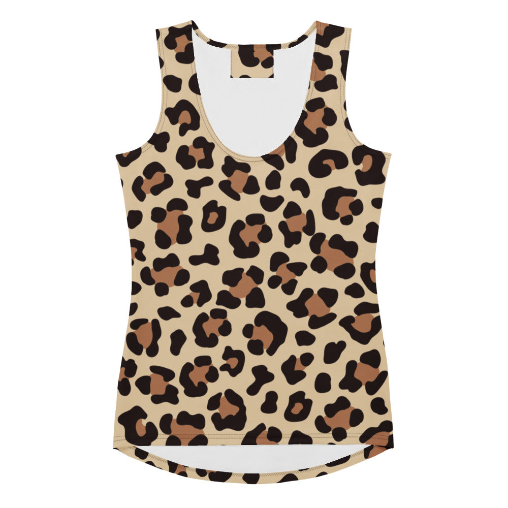 Women's Leopard Print Tank Top - Quick Drying, Buttery Soft Fabric With UPF 50+