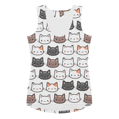 Women's Cat Tank Top - Quick Drying, Buttery Soft Fabric With UPF 50+