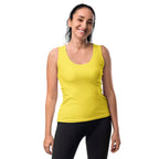 Women's Yellow Tank Top - Quick Drying, Buttery Soft Fabric With UPF 50+