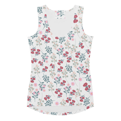 Women's Vintage Wildflower Tank Top - Quick Drying, Buttery Soft Fabric With UPF 50+