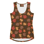 Women's Autumn Leaves Tank Top - Quick Drying, Buttery Soft Fabric With UPF 50+