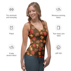 Women's Autumn Leaves Tank Top - Quick Drying, Buttery Soft Fabric With UPF 50+