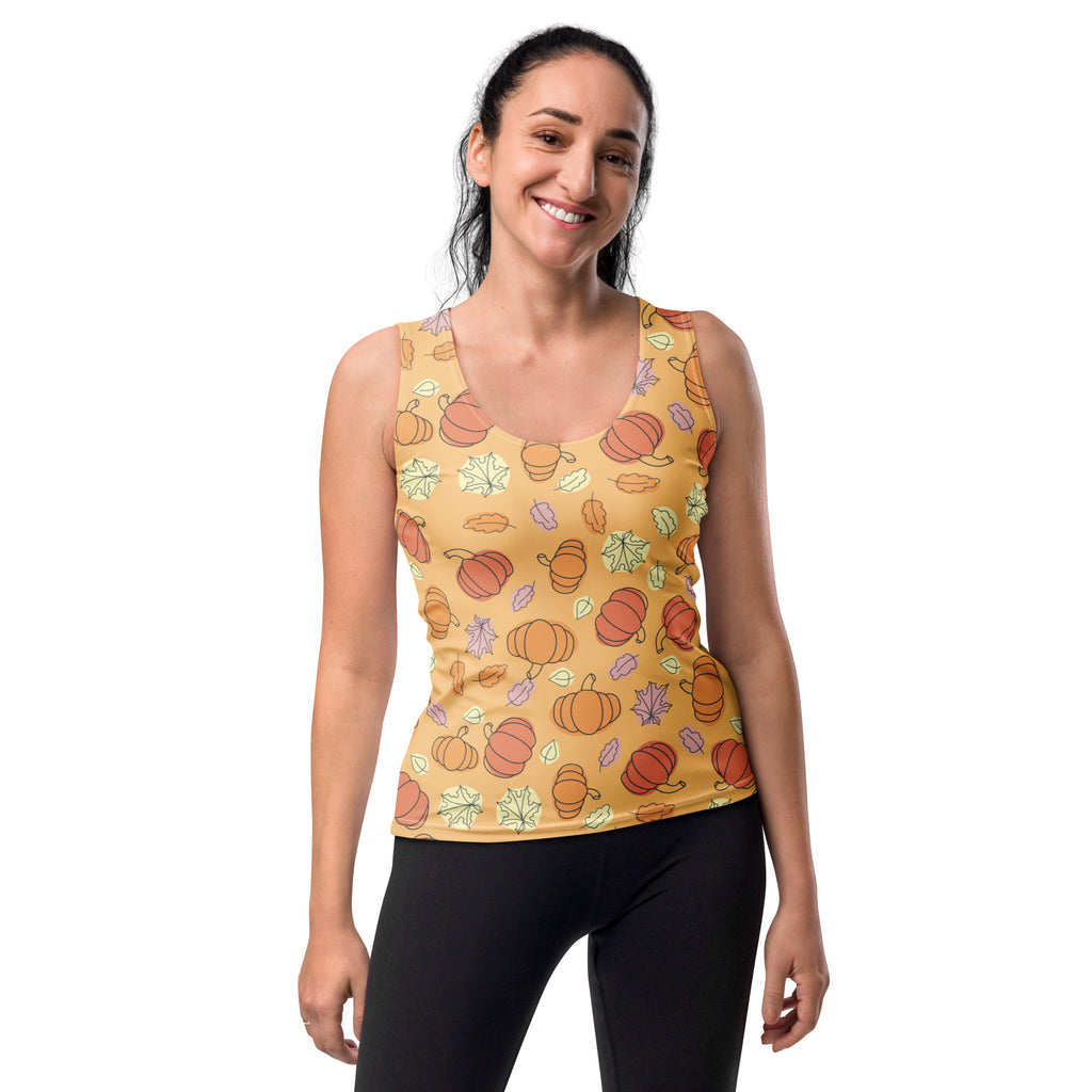 Women's Pumpkin Patch Tank Top - Quick Drying, Buttery Soft Fabric With UPF 50+