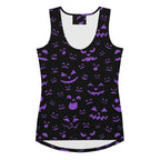 Women's Purple Jack-O’-Lantern Halloween Tank Top - Quick Drying, Buttery Soft Fabric With UPF 50+
