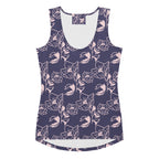 Women's Purple Floral Tank Top - Quick Drying, Buttery Soft Fabric With UPF 50+