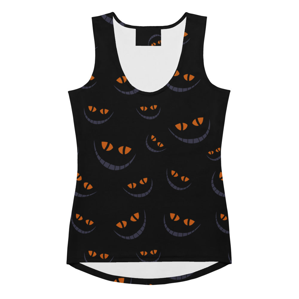 Women's Halloween Cat Eyes Tank Top - Quick Drying, Buttery Soft Fabric With UPF 50+