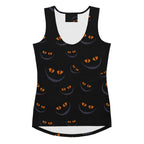 Women's Halloween Cat Eyes Tank Top - Quick Drying, Buttery Soft Fabric With UPF 50+