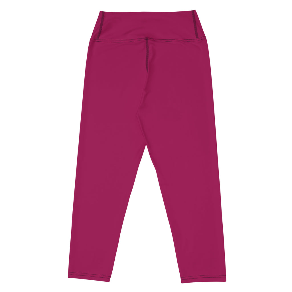 Women’s fuchsia high-waisted leggings made from stretchy buttery soft fabric ideal for yoga and activewear