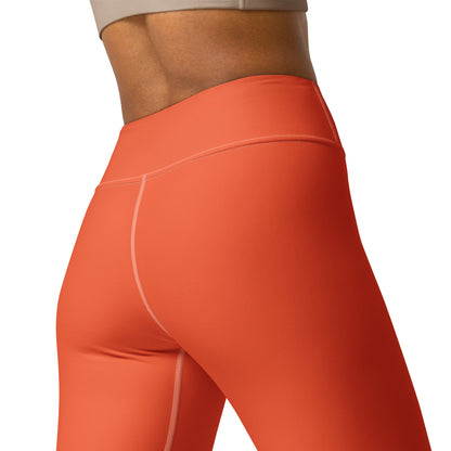 Women's Orange Buttery Soft Yoga Leggings