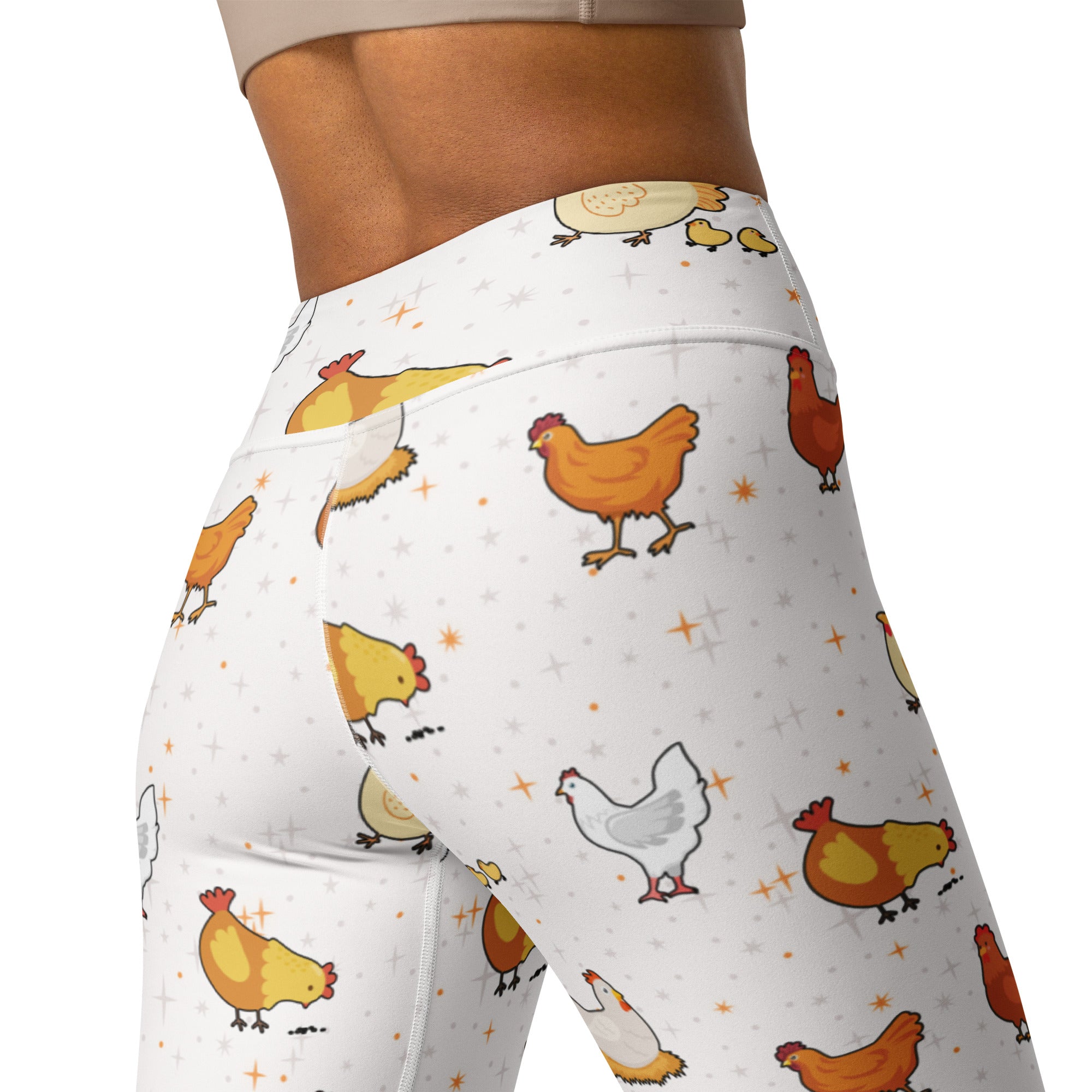 Women's Chicken Pattern Buttery Soft Yoga Leggings