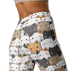 Women's Kawaii Cat Buttery Soft Yoga Leggings