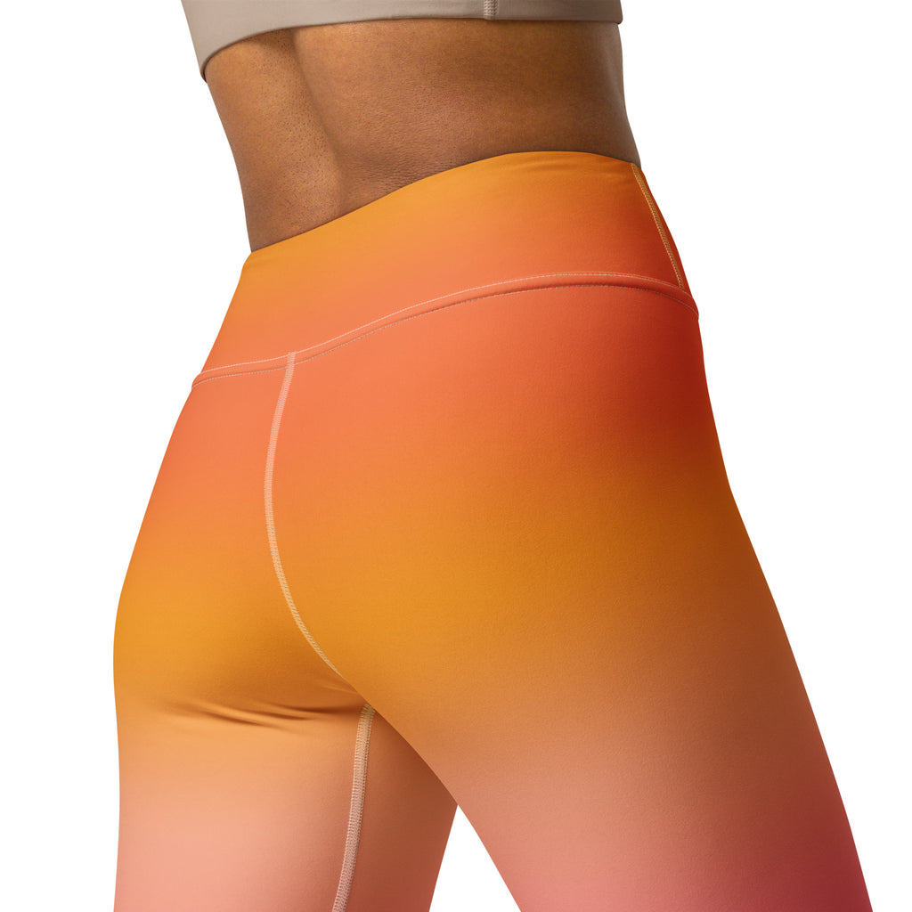Women's Sunset Ombre Buttery Soft Yoga Leggings
