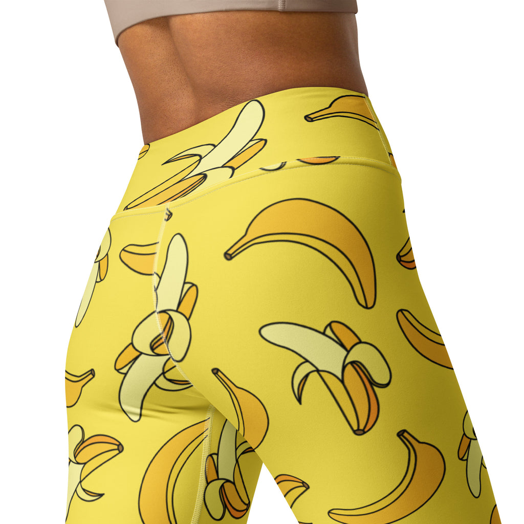 Women's Yellow Banana Buttery Soft Yoga Leggings