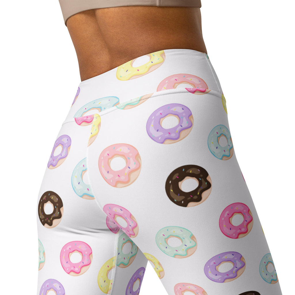 Women's Colorful Donut Buttery Soft Yoga Leggings